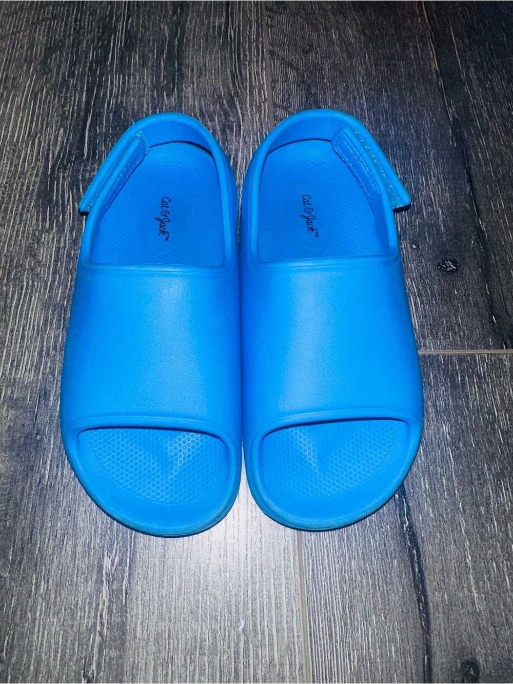 Cat & Jack Toddler Boys Blue Footbed Sandals -